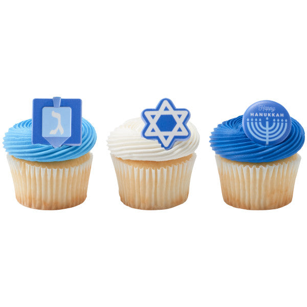 Hanukkah Assortment Cupcake Rings Cheap