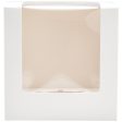 Square Window Single Treat Cake Box on Sale