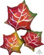 Iridescent Leaves 30  Foil Balloon, 1ct Discount