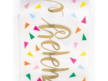 Gold Foil Stamping  Happy Birthday  Sash, 1ct Online