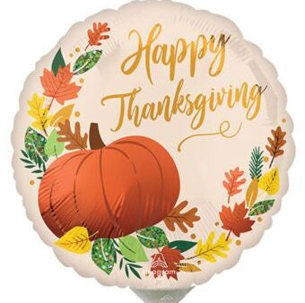 Happy Thanksgiving Fall Pumpkin 9  Foil Balloon, 1ct For Discount