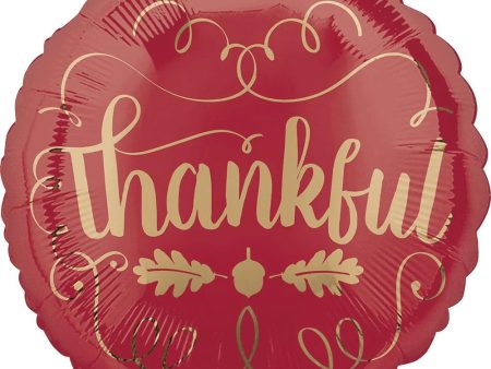 Thankful Squiggles 18  Foil Balloon, 1ct Sale