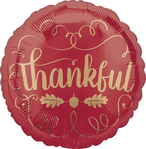 Thankful Squiggles 18  Foil Balloon, 1ct Sale