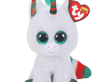 Unicorn Beanie Boo - Snowfall, 1ct Supply