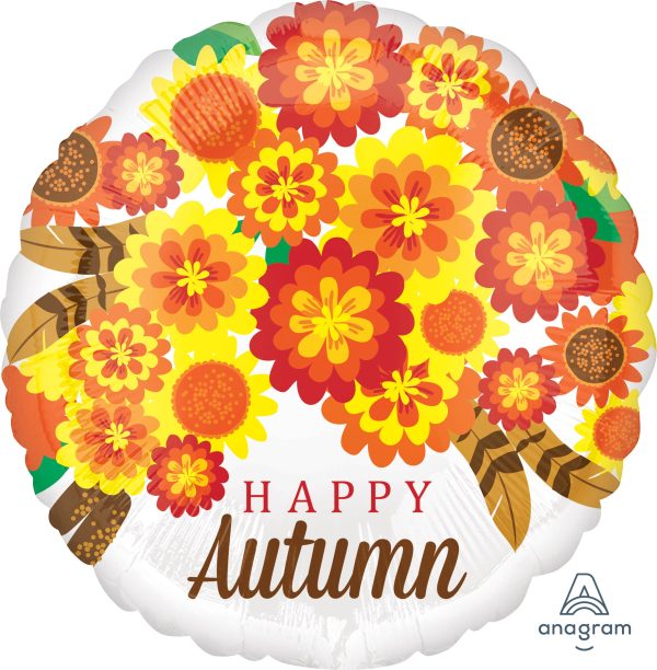 Autumn Mums 17  Foil Balloon, 1ct Fashion