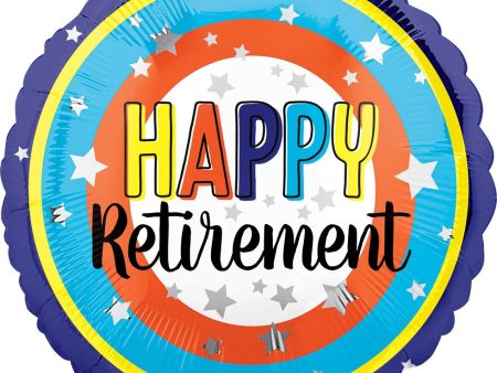 Happy Retirement Circles 17  Foil Balloon, 1ct For Cheap