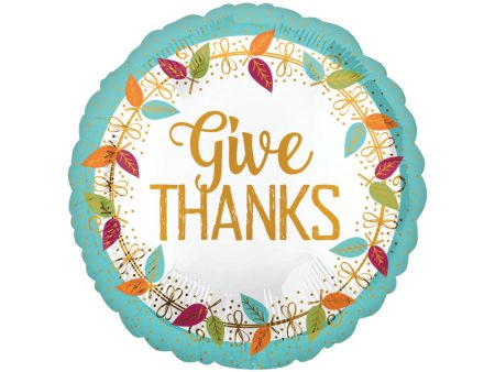 Give Thanks 17  Foil Balloon, 1ct Cheap