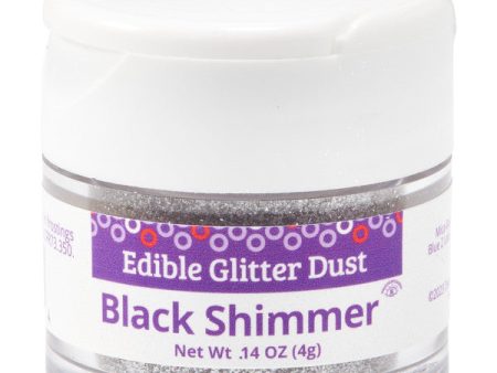 Black Shimmer Dust Edible Glitter Supply