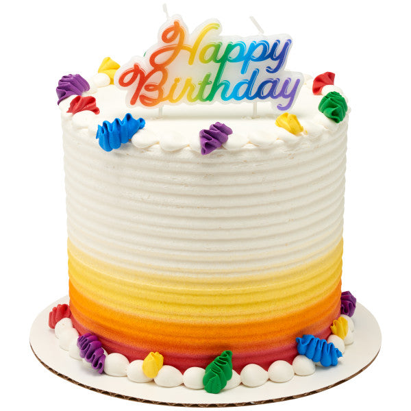 Happy Birthday Bright Shaped Candles Online