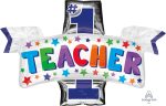 Number 1 Teacher 38  Foil Balloon, 1ct Online now