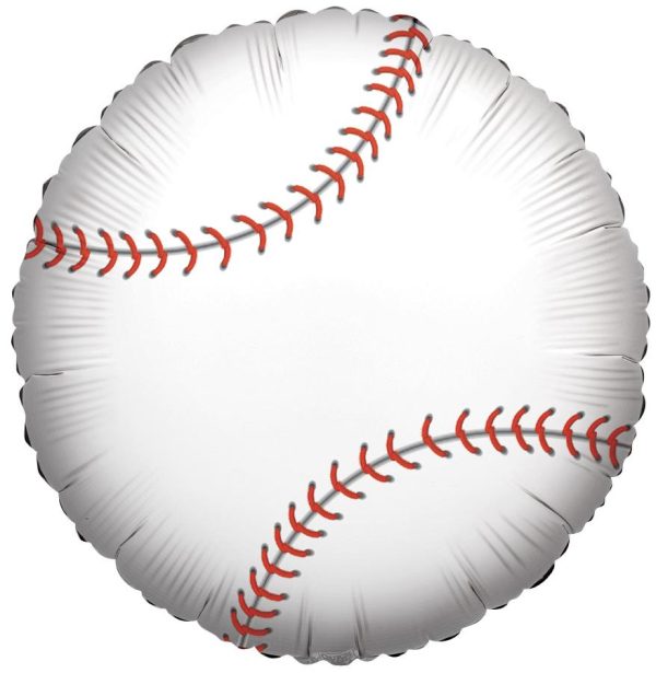 Baseball 18  Round Foil Balloon, 1ct Cheap