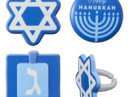 Hanukkah Assortment Cupcake Rings Cheap