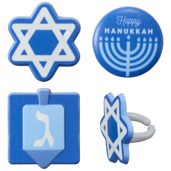 Hanukkah Assortment Cupcake Rings Cheap