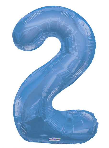 34  Numeral Balloon - Blue, 1ct Online Hot Sale