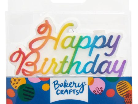 Happy Birthday Bright Shaped Candles Online