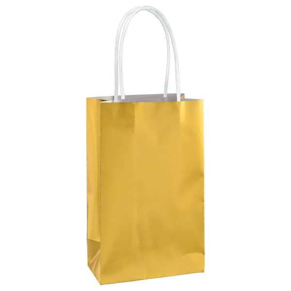 Gold Foil Paper Gift Bag, 1ct on Sale