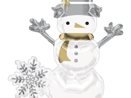 Snowman and Snowflake Air Filled Balloon, 1ct Online