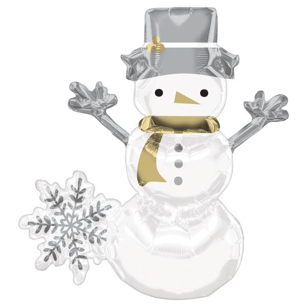 Snowman and Snowflake Air Filled Balloon, 1ct Online