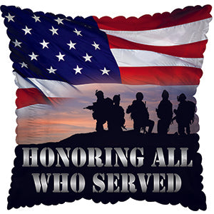 Honoring All Who Served 18  Square Foil Balloon, 1ct Online