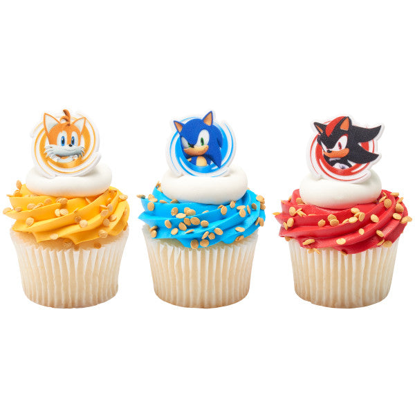 Sonic, Tails, and Shadow Cupcake Rings Supply