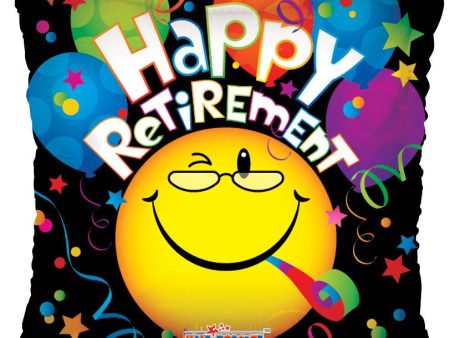 Happy Retirement 18  Square Foil Balloon, 1ct Hot on Sale