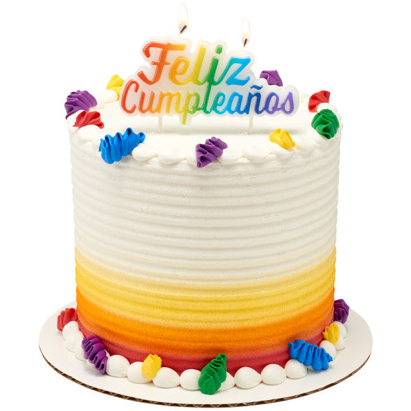 Feliz Cumpleaños Bright Shaped Candles For Discount