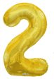 34  Numeral Balloon - Gold, 1ct Online Hot Sale