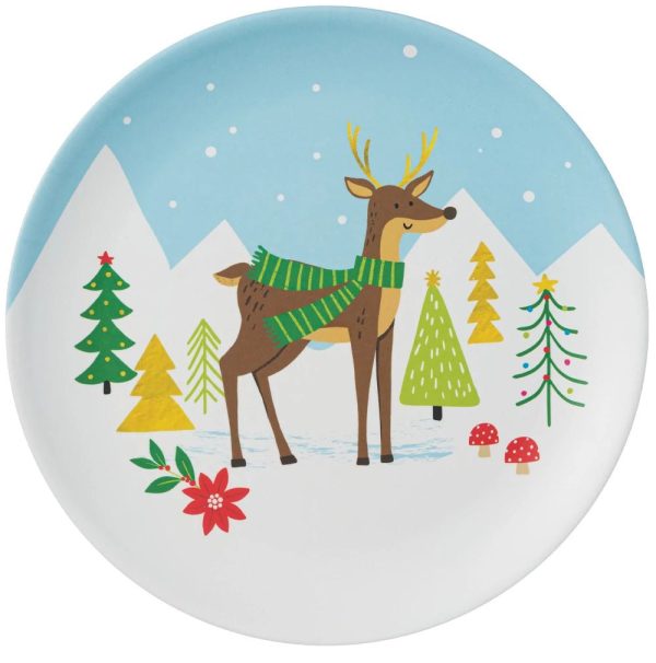 Reindeer Winter 10  Plate, 1ct Online now