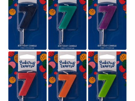 7 Mini Block Numeral Candle Discount