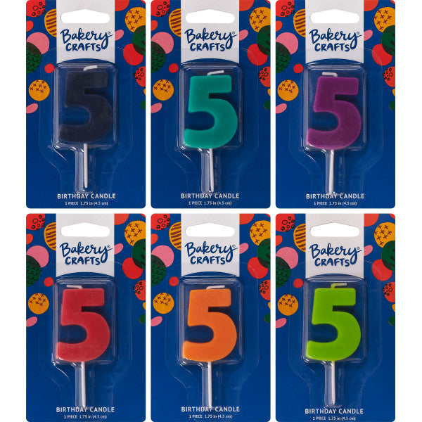 5 Mini Block Numeral Candle Online Sale