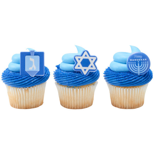 Hanukkah Assortment Cupcake Rings Cheap