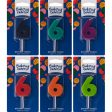 6 Mini Block Numeral Candle Online