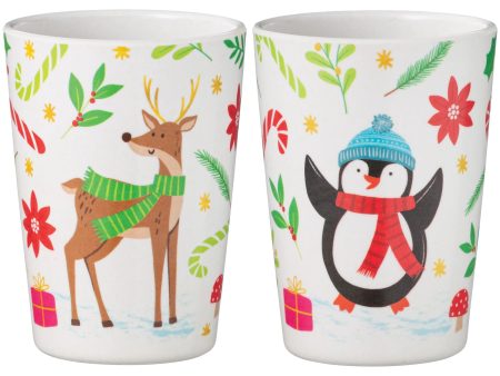 Winter-Themed 7oz Plastic Cup, 1ct Discount