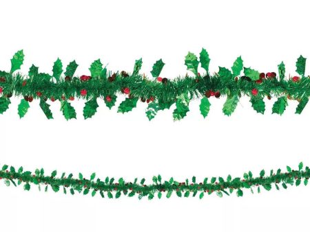 Holly & Berries 9ft Garland, 1ct Online now