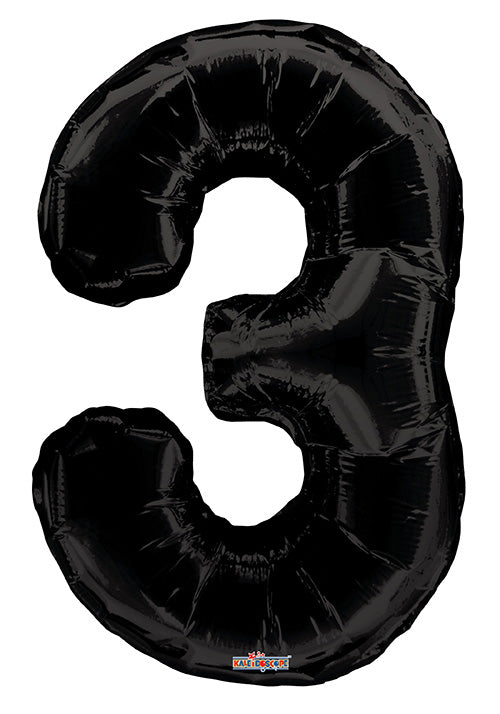 34  Numeral Balloon - Black, 1ct For Cheap