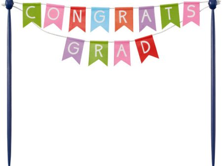 Congrats Grad Colorful Banner Layon Sale