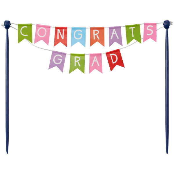 Congrats Grad Colorful Banner Layon Sale