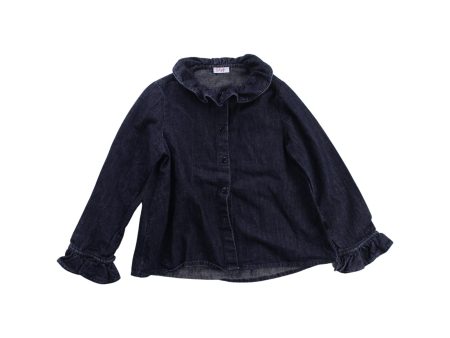 Il Gufo Denim Long Sleeve Shirt 4T Online