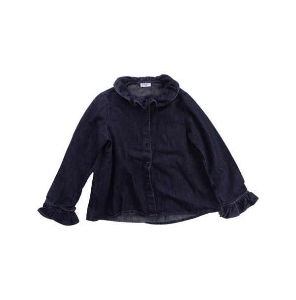 Il Gufo Denim Long Sleeve Shirt 4T Online