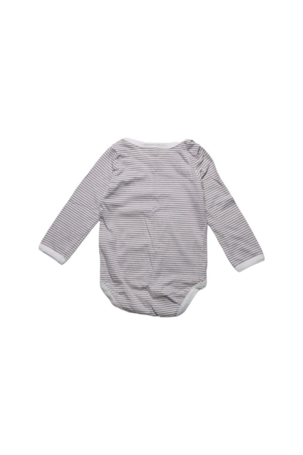 The Little White Company Long Sleeve Bodysuit 3-6M Online Hot Sale