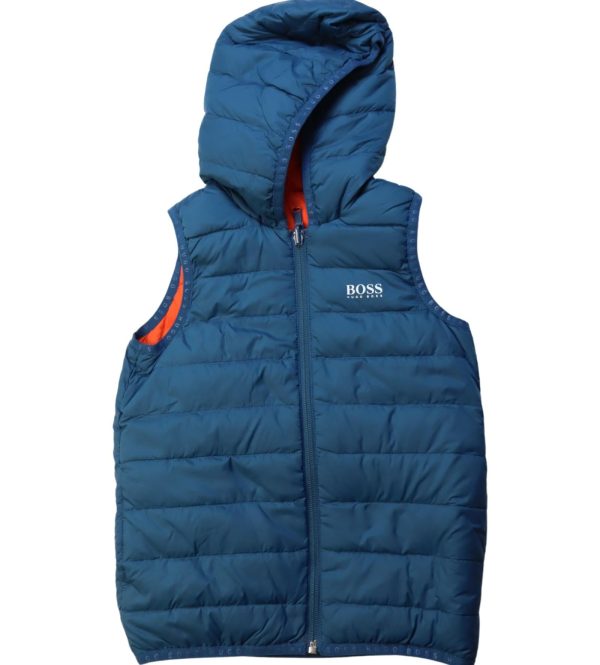 Boss Reversible Hooded Puffer Vest 4T Cheap