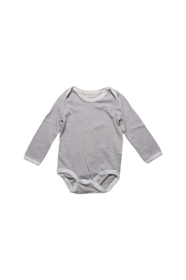 The Little White Company Long Sleeve Bodysuit 3-6M Online Hot Sale