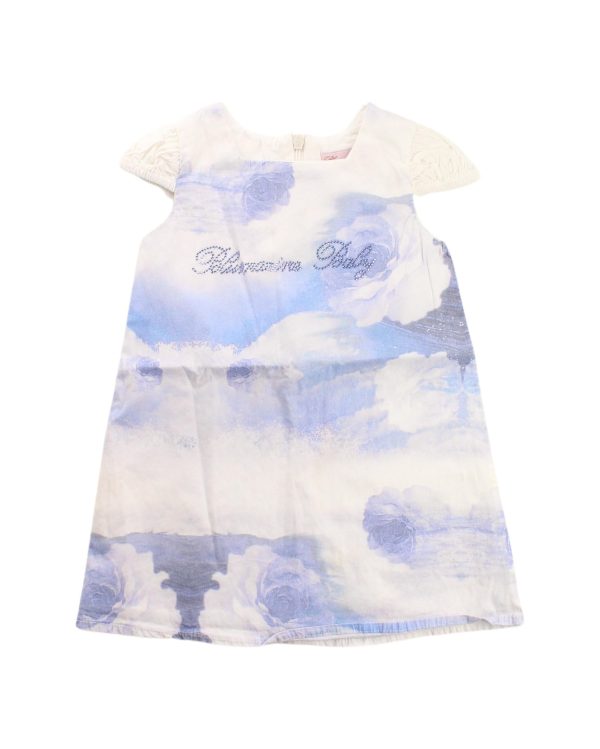 Blumarine Short Sleeve Dress 6-12M For Cheap