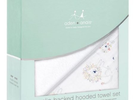 Aden & Anais Hooded Towel and Washcloth O S Online Sale