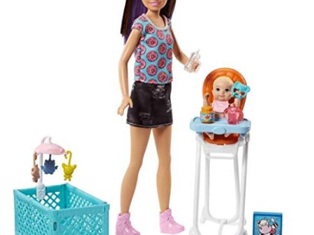 Barbie Skipper Babysitters Inc. Doll and Feeding Playset Hot on Sale