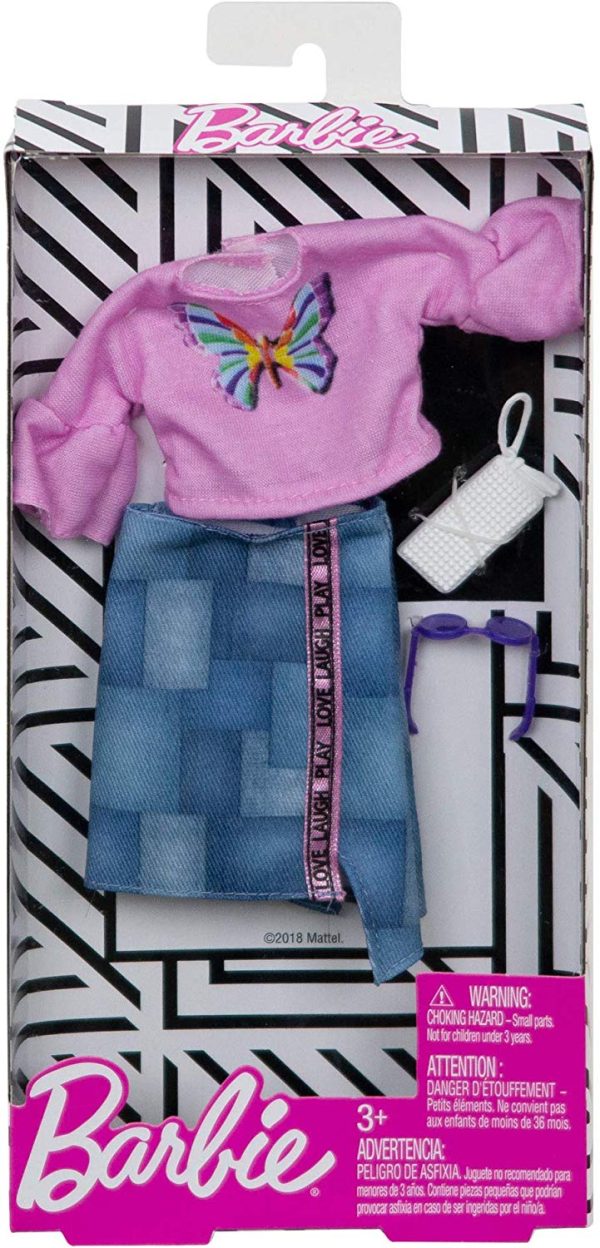 Barbie Complete Looks Butterfly Vintage Top & Patchwork Skirt Fashion Pack Online