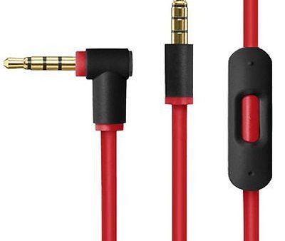 3.5mm Replacement Audio Cable L Cord for  Headphones Aux & Mic Online Hot Sale