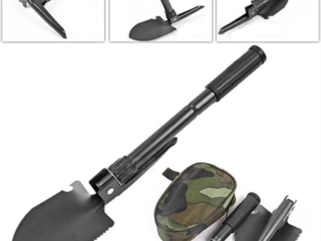 Military Folding Shovel and Pick with Carrying Pouch on Sale