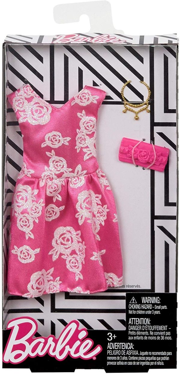 Barbie Complete Looks Pink & White Floral Gown Fashion Online Sale