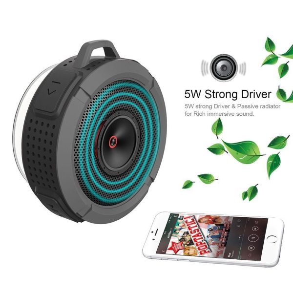 Bluetooth Waterproof Wireless Speaker Suction Cup For Smart Phone or Car W Mic Online now